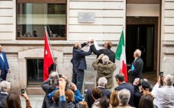 Una targa ricordo a Ginevra per Giuseppe Chiostergi, antifascista e massone. Il Gran Maestro presente alla cerimonia