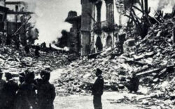 Un ponte di cuori per le vittime del terremoto  del 27 dicembre del 1908. Cerimonia dei Collegi di Calabria e Sicilia